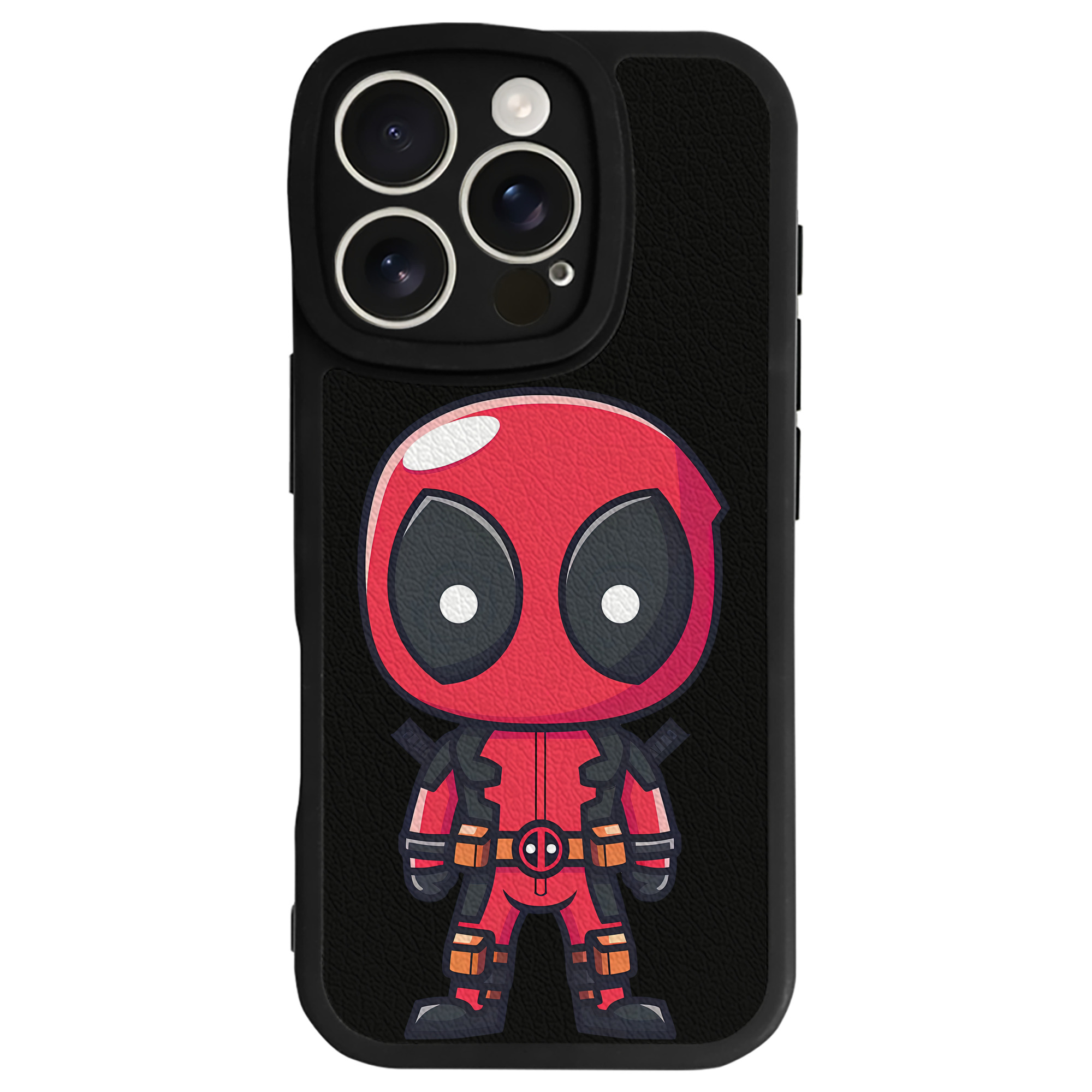 （画像用） Deadpool デッドプール 【iPhone 16シリーズ対応】シリコンスマホケース（レザー調） 材質：シリコン